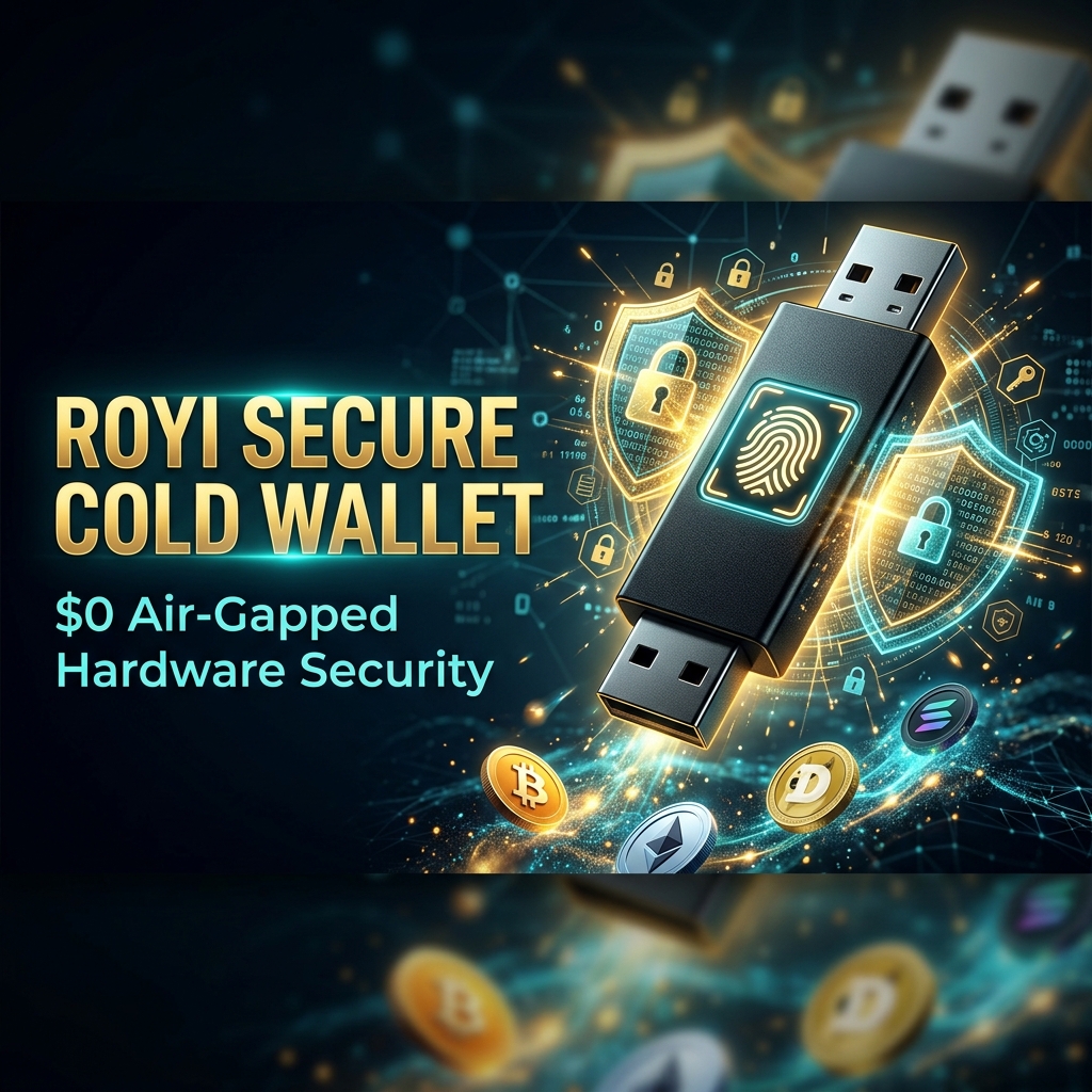 ROYI Secure USB Cold Wallet Graphic